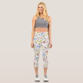 Die Welt von Dr. Seuss Pattern Capri Leggings (Vorderseite)