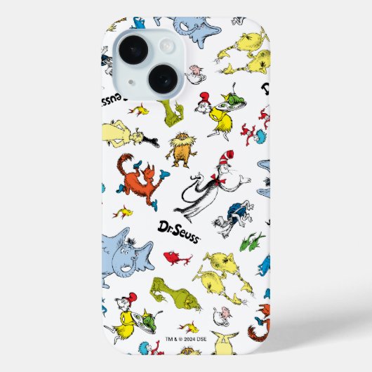 Die Welt von Dr. Seuss Pattern Case-Mate iPhone Hülle (Rückseite)