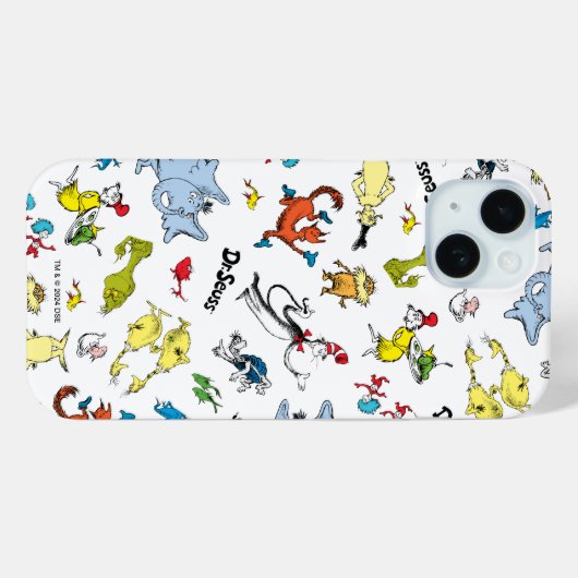 Die Welt von Dr. Seuss Pattern Case-Mate iPhone Hülle (Rückseite (Horizontal))