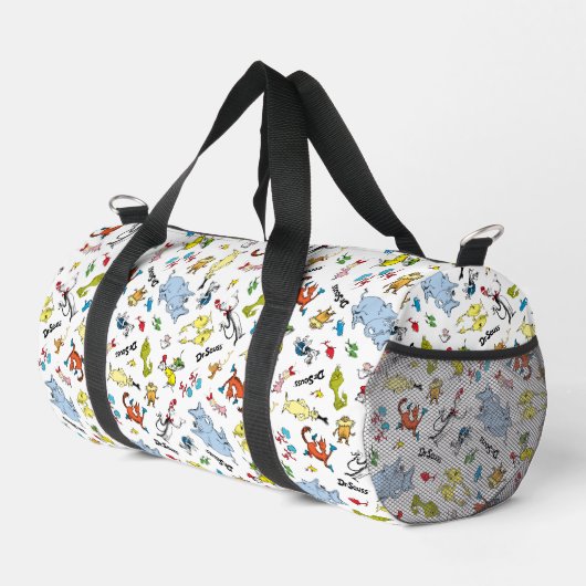 Die Welt von Dr. Seuss Pattern Duffle Bag (Rechte Ecke)