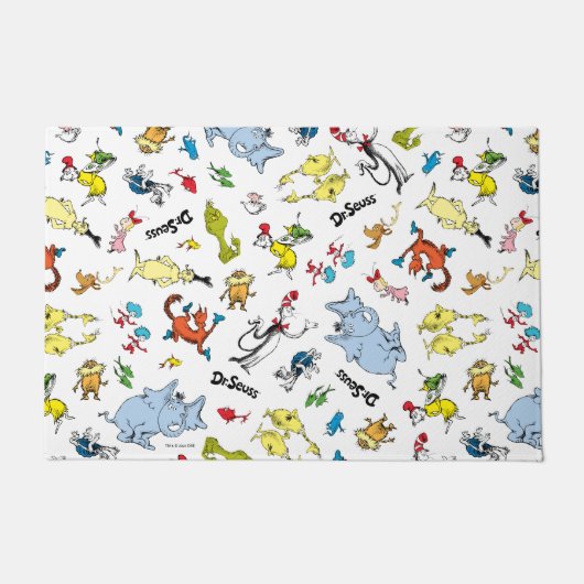 Die Welt von Dr. Seuss Pattern Fußmatte (Vorderseite)