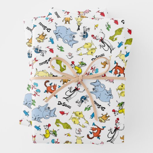 Die Welt von Dr. Seuss Pattern Geschenkpapier Set (Beispiel)