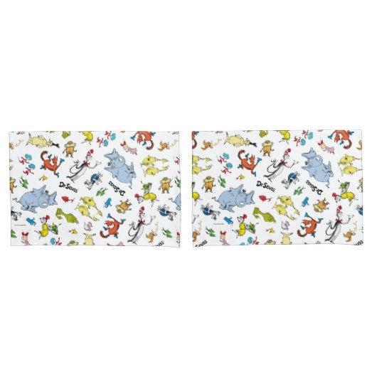 Die Welt von Dr. Seuss Pattern Kissenbezug (Vorderseite-Set)