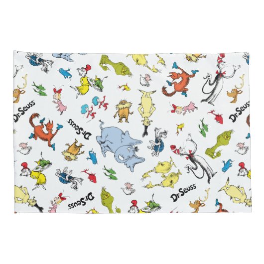 Die Welt von Dr. Seuss Pattern Kissenbezug (Rückseite-Rechts)