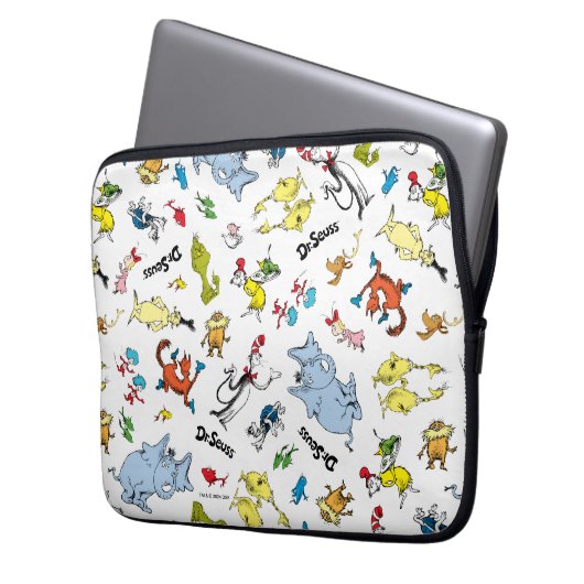 Die Welt von Dr. Seuss Pattern Laptopschutzhülle (Vorderseite Links)