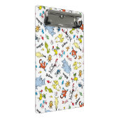 Die Welt von Dr. Seuss Pattern Mini Klemmbrett (Schrägansicht)
