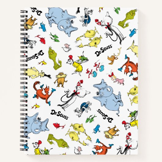 Die Welt von Dr. Seuss Pattern Notizblock (Vorderseite)