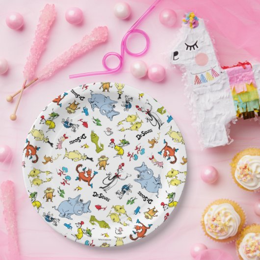 Die Welt von Dr. Seuss Pattern Pappteller (Party)