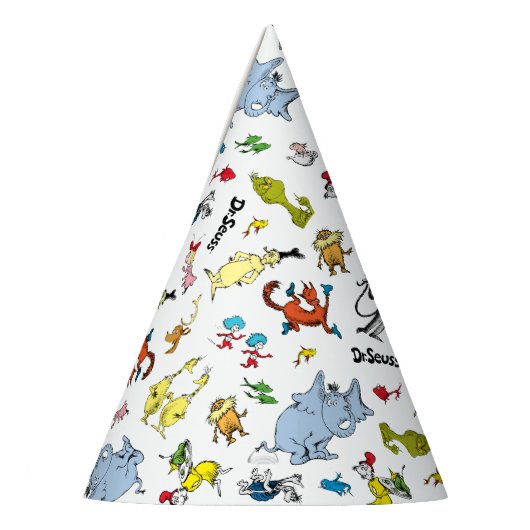 Die Welt von Dr. Seuss Pattern Partyhütchen (Links)