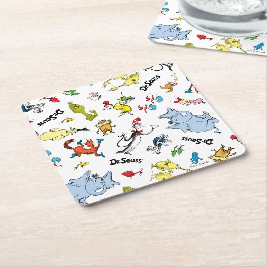 Die Welt von Dr. Seuss Pattern Rechteckiger Pappuntersetzer (angewinkelt)