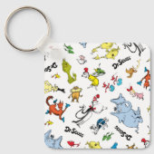 Die Welt von Dr. Seuss Pattern Schlüsselanhänger (Vorderseite)