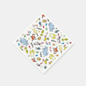Die Welt von Dr. Seuss Pattern Serviette (Ecke)