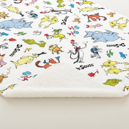 Die Welt von Dr. Seuss Pattern Sherpadecke (3/4)