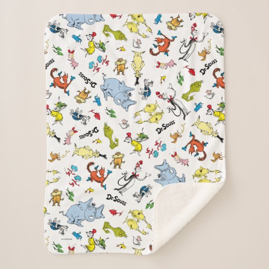 Die Welt von Dr. Seuss Pattern Sherpadecke (Vorderseite)
