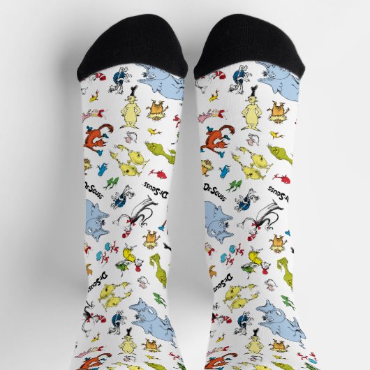 Die Welt von Dr. Seuss Pattern Socken (Oben)