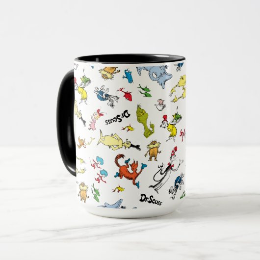 Die Welt von Dr. Seuss Pattern Tasse (Vorderseite Links)