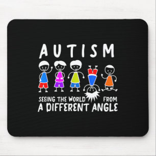 Die Welt von einem anderen Angle Autismus Awa zu s Mousepad
