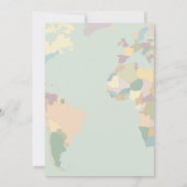 Die Welt wartet auf die Einladung der Babydusche, (Rückseite)