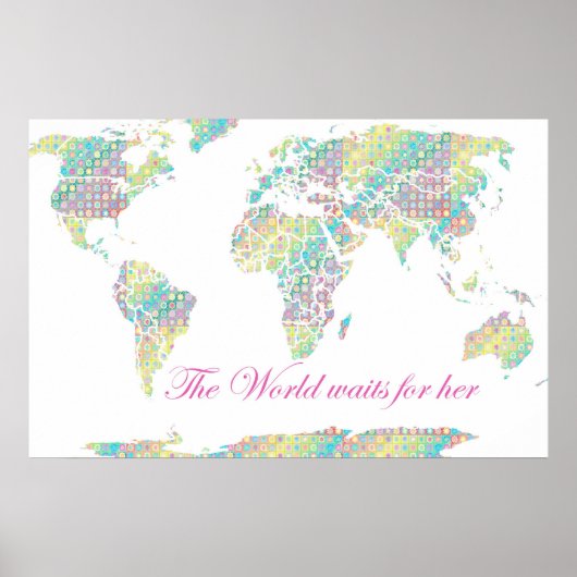 Die Welt wartet auf ihr Poster (Vorne)