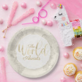 Die Welt wartet Pappteller (Party)