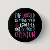 Die Welt wird durch Inspirierend Führer durch Beis Button (Vorderseite)