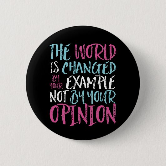 Die Welt wird durch Inspirierend Führer durch Beis Button (Vorderseite)