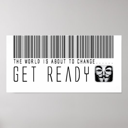 die Welt wird sich ändern... sich bereit machen. Poster (Vorne)