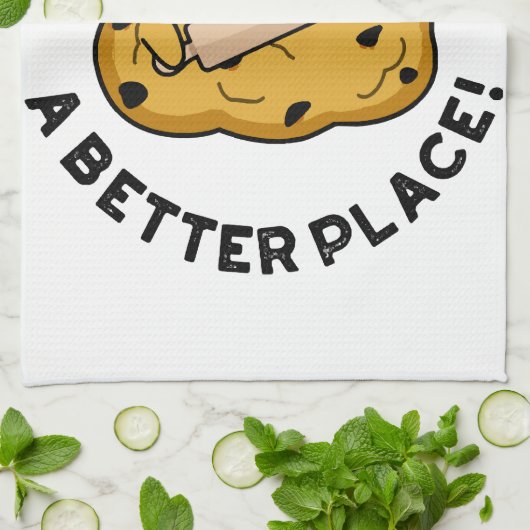 Die Welt zu einem besseren Ort für Niedliches Back Geschirrtuch (Gefaltet)