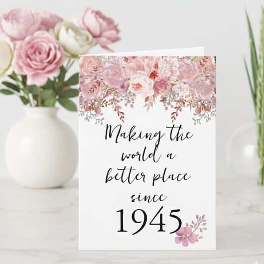 Die Welt zu einem besseren Ort machen 1945 80. Karte