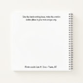 Die Welt zu einem besseren Ort machen Notizblock (Rückseite)