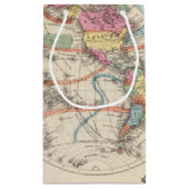 Die Weltatlaskarte mit Strom und Geschäftswinden Kleine Geschenktüte (Rückseite)