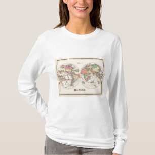 Die Weltatlaskarte mit Strom und Geschäftswinden T-Shirt