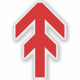 Die Weltbeherrschungsrunde (rot) Aufkleber