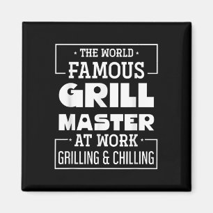 Die weltberühmte Grill Master at Work Funny Grille Magnet