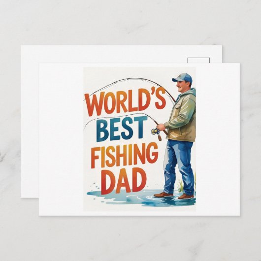 Die weltbeste Aquakulturkarte für den Vater Postkarte (Vorne/Hinten)