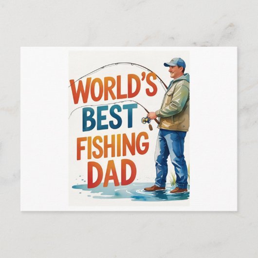 Die weltbeste Aquakulturkarte für den Vater Postkarte (Vorderseite)