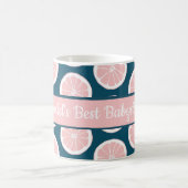 Die weltbeste Babysitter-Pink-Zitrusfrüchte-Tasse Kaffeetasse (Mittel)