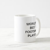 Die weltbeste FOOTBALL-Player-Tasse Kaffeetasse (VorderseiteRechts)