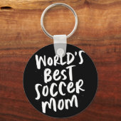 Die weltbeste Fußball-Mutter trendig stilvoll Schlüsselanhänger (Vorderseite)