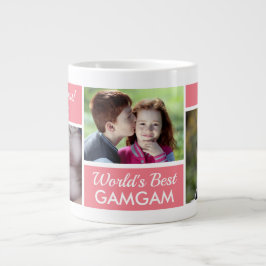 Die weltbeste Gamgam Foto Collage Riesenkaffee-Tas Jumbo-Tasse