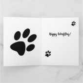 Die weltbeste Geburtstagskarte für Hunde Karte (Innenseite)