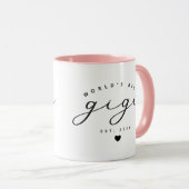 Die weltbeste Gigi-Niedlich-Calligrafy-Kaffeekoche Tasse (VorderseiteRechts)