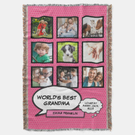 Die weltbeste Grandma-Spaß-Cool-Rosa-Fotokamera Decke