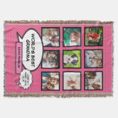 Die weltbeste Grandma-Spaß-Cool-Rosa-Fotokamera Decke (Vorderseite)