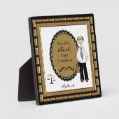 Die weltbeste Juristenmale Plaque Fotoplatte (Vorderseite)