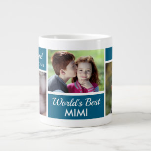 Die weltbeste Mimi-Foto Collage Riesenkaffee-Tasse Jumbo-Tasse