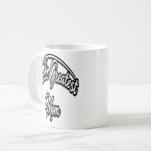Die Weltbeste Mutter Elegantes Kursivdesign Kaffeetasse (Vorderseite Links)