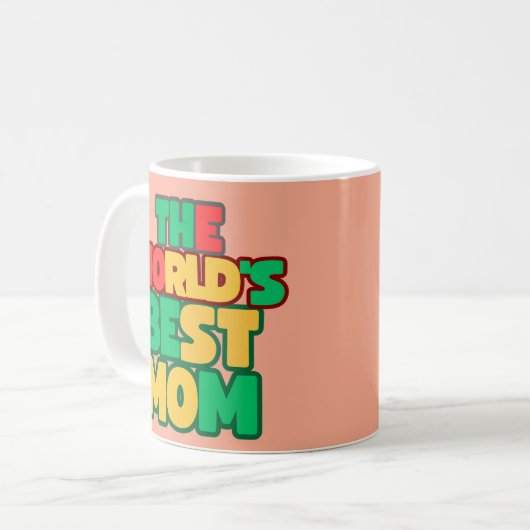 die weltbeste Mutter Kaffeetasse (Vorderseite Links)