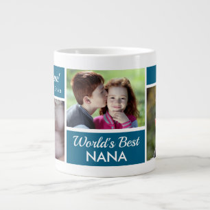 Die weltbeste Nana Foto Collage Riesenkaffee-Tasse Jumbo-Tasse