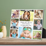 Die weltbeste Oma-Fotosammlung Fotoplatte<br><div class="desc">Geben Sie der weltbesten Oma eine individuelle Collage-Plakette mit mehreren Fotos, die sie jahrelang schätzen und genießen wird. Sie können mit acht Fotos Enkel, Kindern, anderen Familienmitgliedern, Haustieren usw. personalisieren, den Ausdruck "Bestes Oma der Welt" personalisieren und ob sie "Oma", "Nana", "Oma" usw. genannt wird, und ihre Enkel mit Namen...</div>
